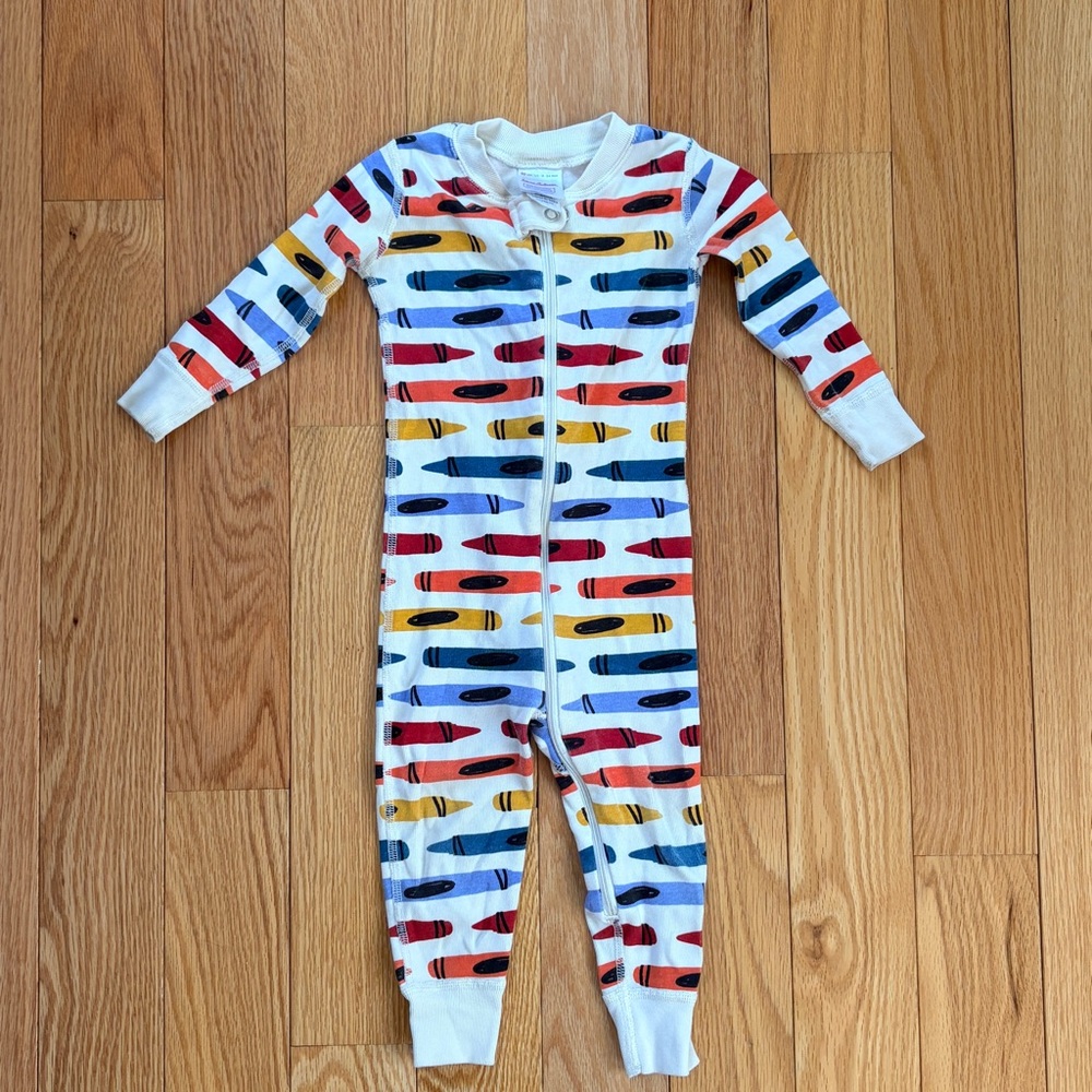 Hanna Andersson Crayon Print Kids PJs - As Is